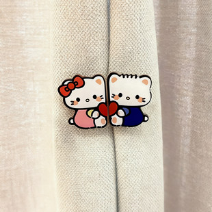 【新家的100个快递】kitty磁吸窗帘扣亚克力防漏光遮光门帘浴帘扣