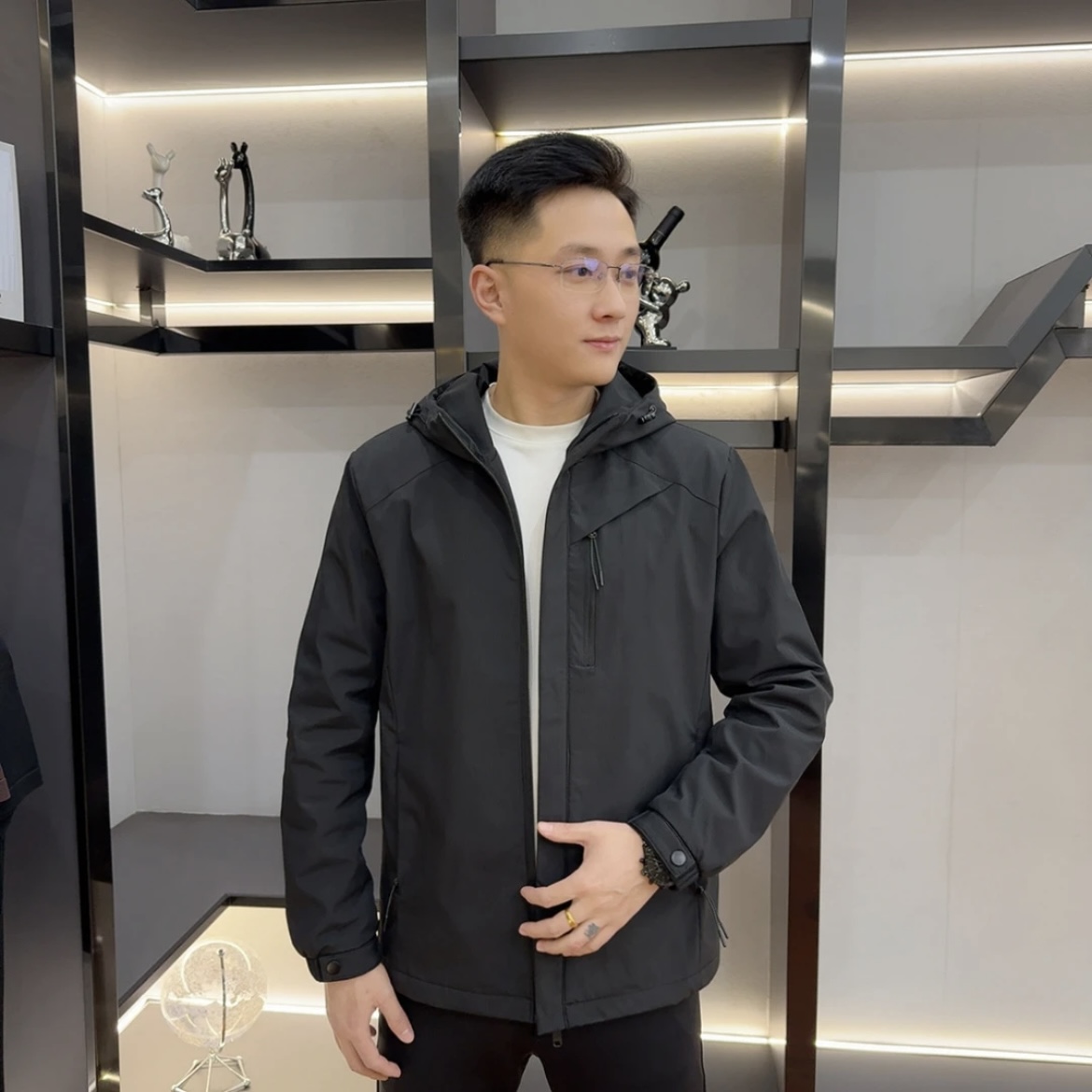 秋冬软壳冲锋衣加厚加棉连帽夹克