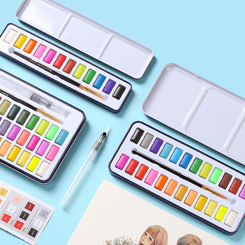 乔尔乔内水彩颜料套装便携式颜料