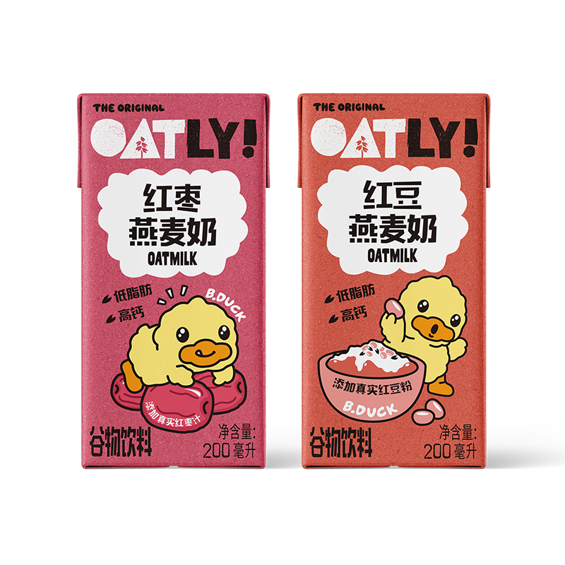 OATLY咖啡大师燕麦奶早餐牛奶红枣味/红豆味 200ml*6液体燕麦片