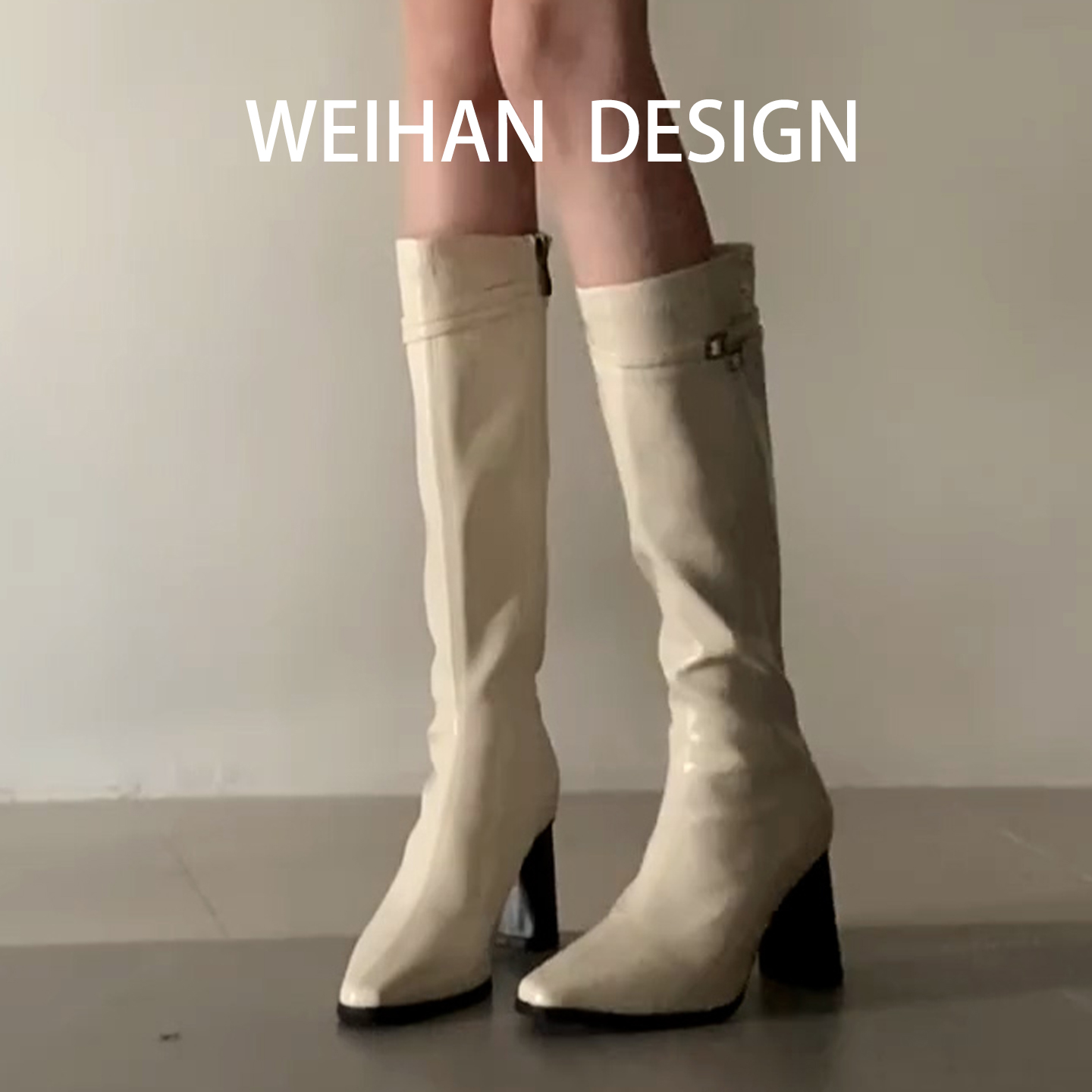 羊皮版！白色巨显瘦弹力