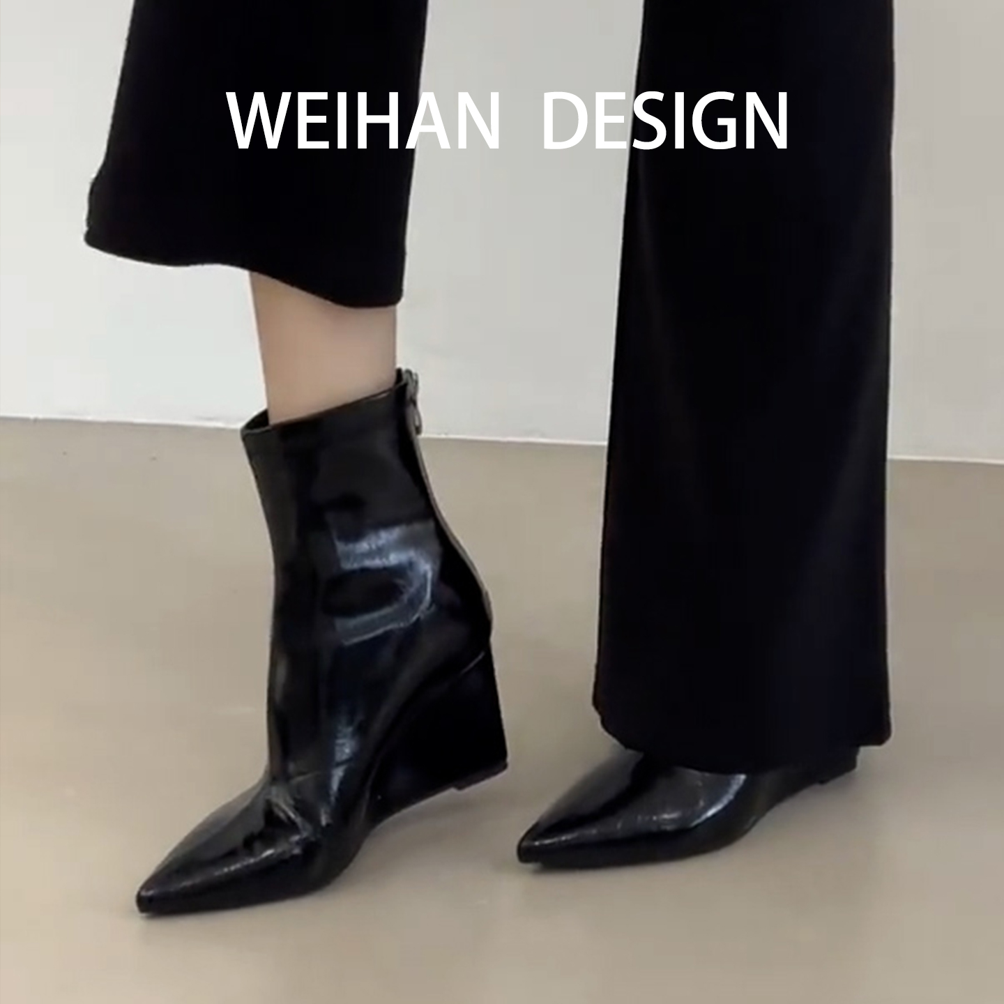 羊皮版！法式性感尖头高