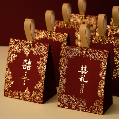 结婚糖盒喜糖盒中式婚礼伴手礼盒