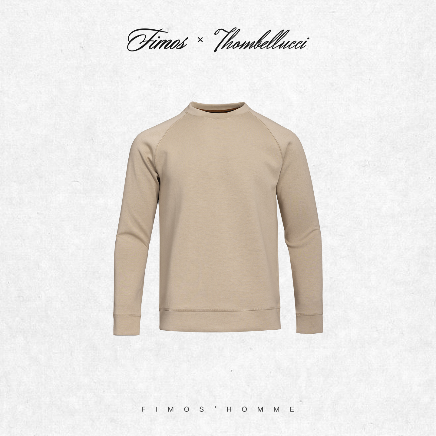 秋冬新款海岛棉男士圆领长袖T恤插肩袖轻柔舒适保暖百休闲 HT39