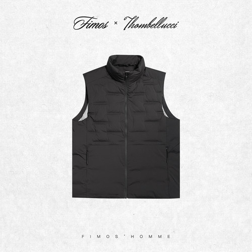 秋冬男士轻薄舒适羽绒马甲90%鸭绒立领拉链简约百搭 HW68