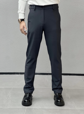 夏季新款男士轻奢休闲裤简约百搭直筒长裤 有型易打理  FK13