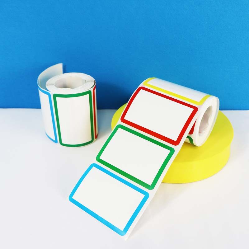 姓名贴纸儿童教具不干胶小学生游戏活动大号手写空白名字贴幼儿园