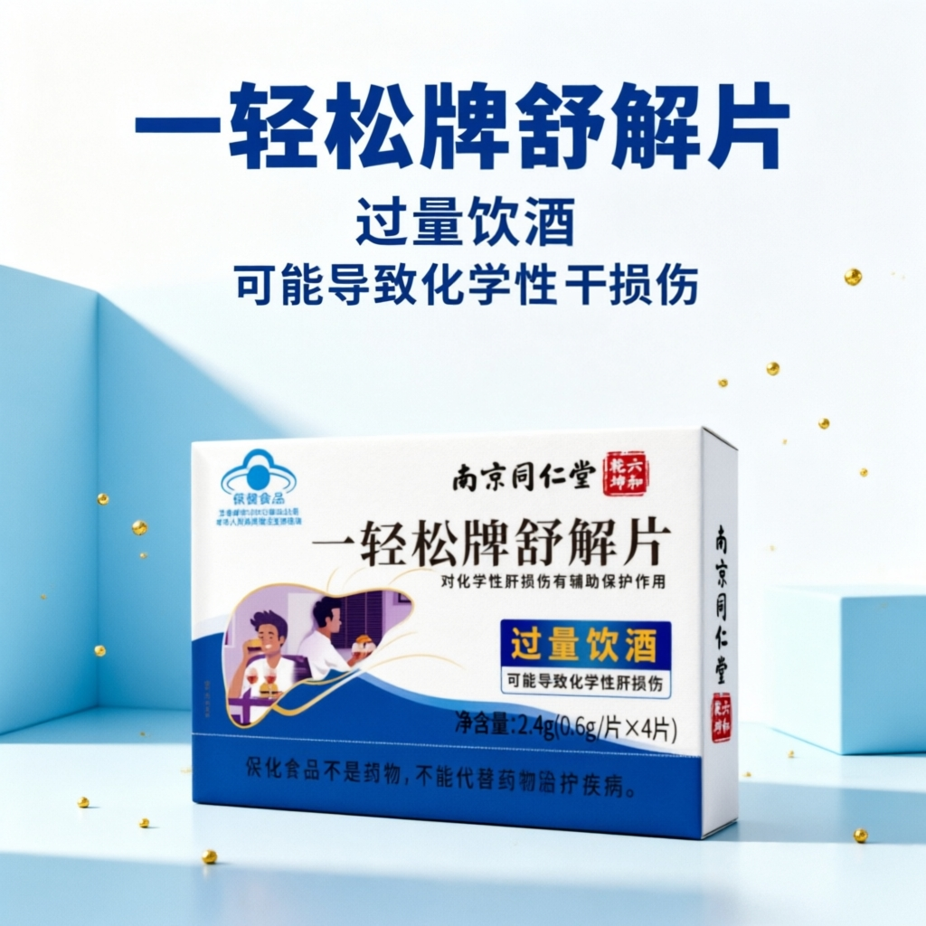 加速醒酒解提升酒量一轻松牌舒解片4片 聚会应酬商务公关宴请户肝