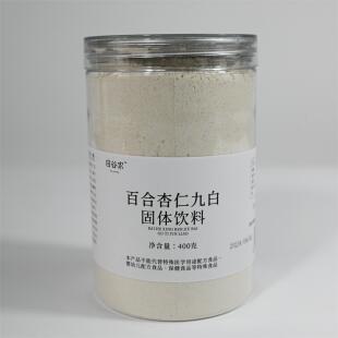 目谷家 杏仁九白饮百合银耳椰子藕粉山药茯苓莲子葛根粉400g/罐