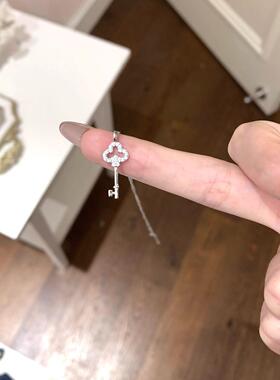 微镶钥匙项链2024新款小众设计感精致女高级感简约气质颈链锁骨链