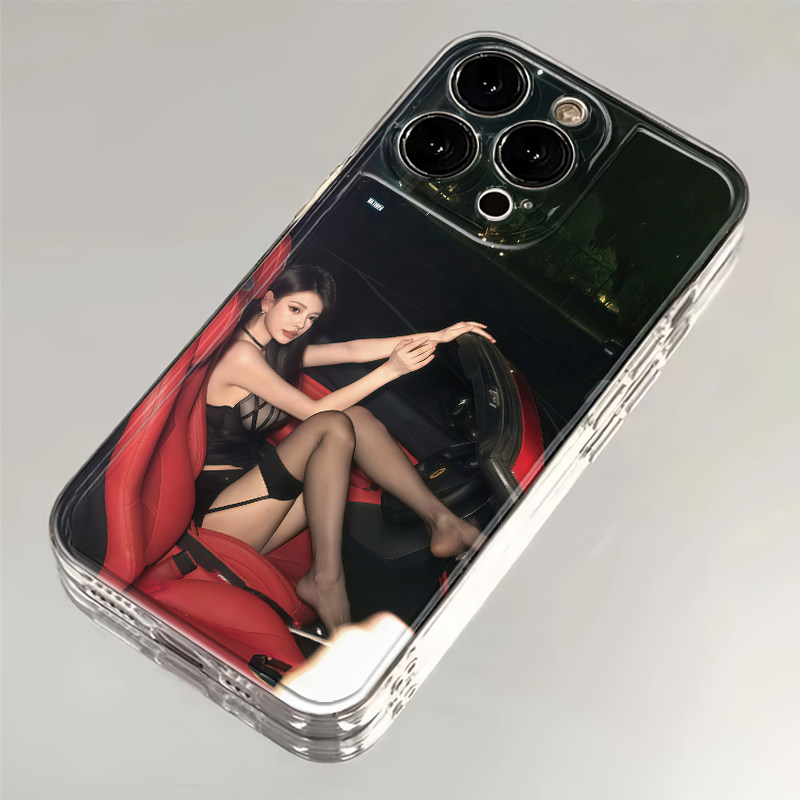 跑车美女新款手机壳适用于华为荣耀小米OPPO vivoiPhon