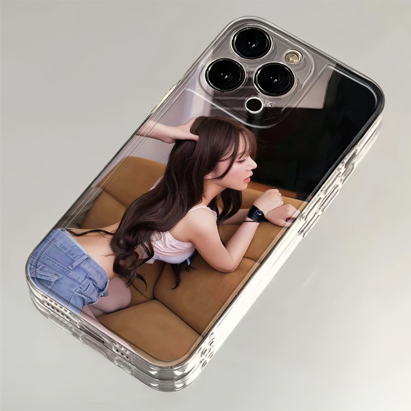 按头女孩新款手机壳适用于华为荣耀小米OPPO vivoiPhone15手机壳iPhone14pro防摔苹果15promax透明苹果