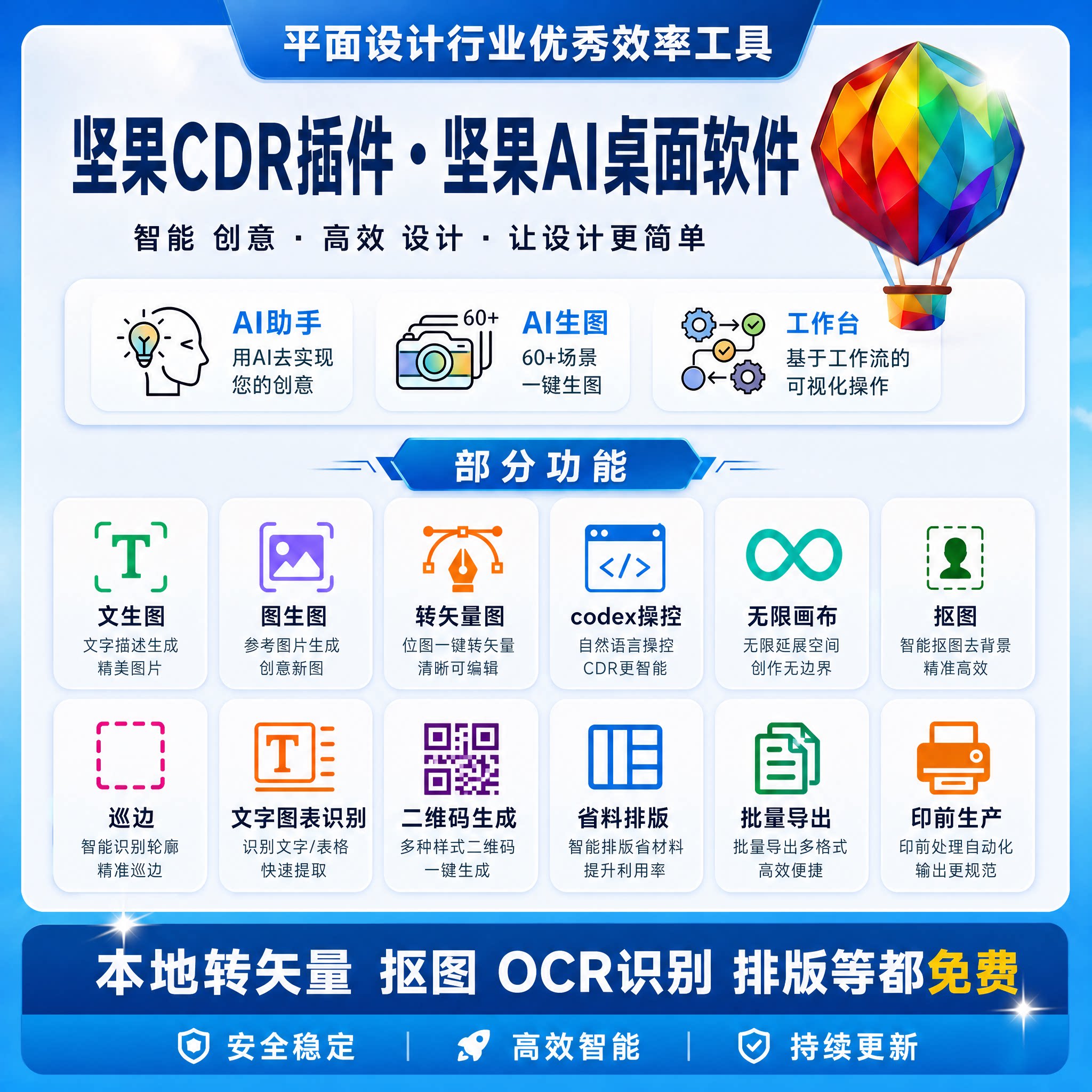 CDR坚果AI插件绘图设计助手平面广告设计