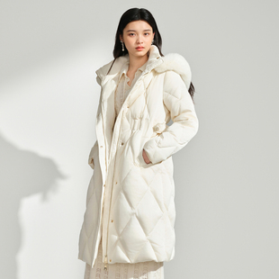 【御寒狐狸毛】连帽羽绒服松花江90白鸭绒DOUBLOVE贝爱24冬新款