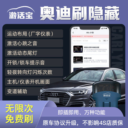 激活宝奥迪刷隐藏功能a4l