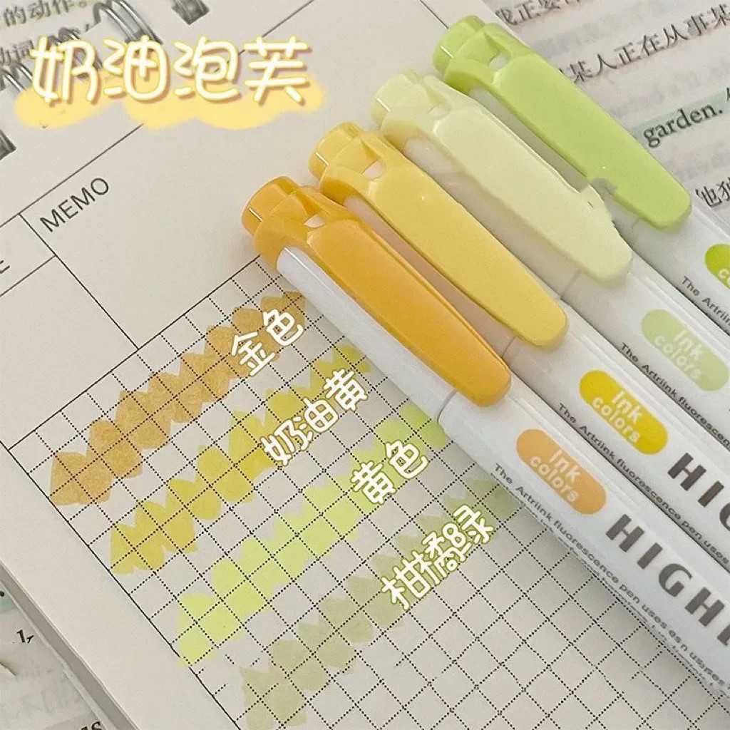 荧光笔学生专用标记笔双头彩色笔