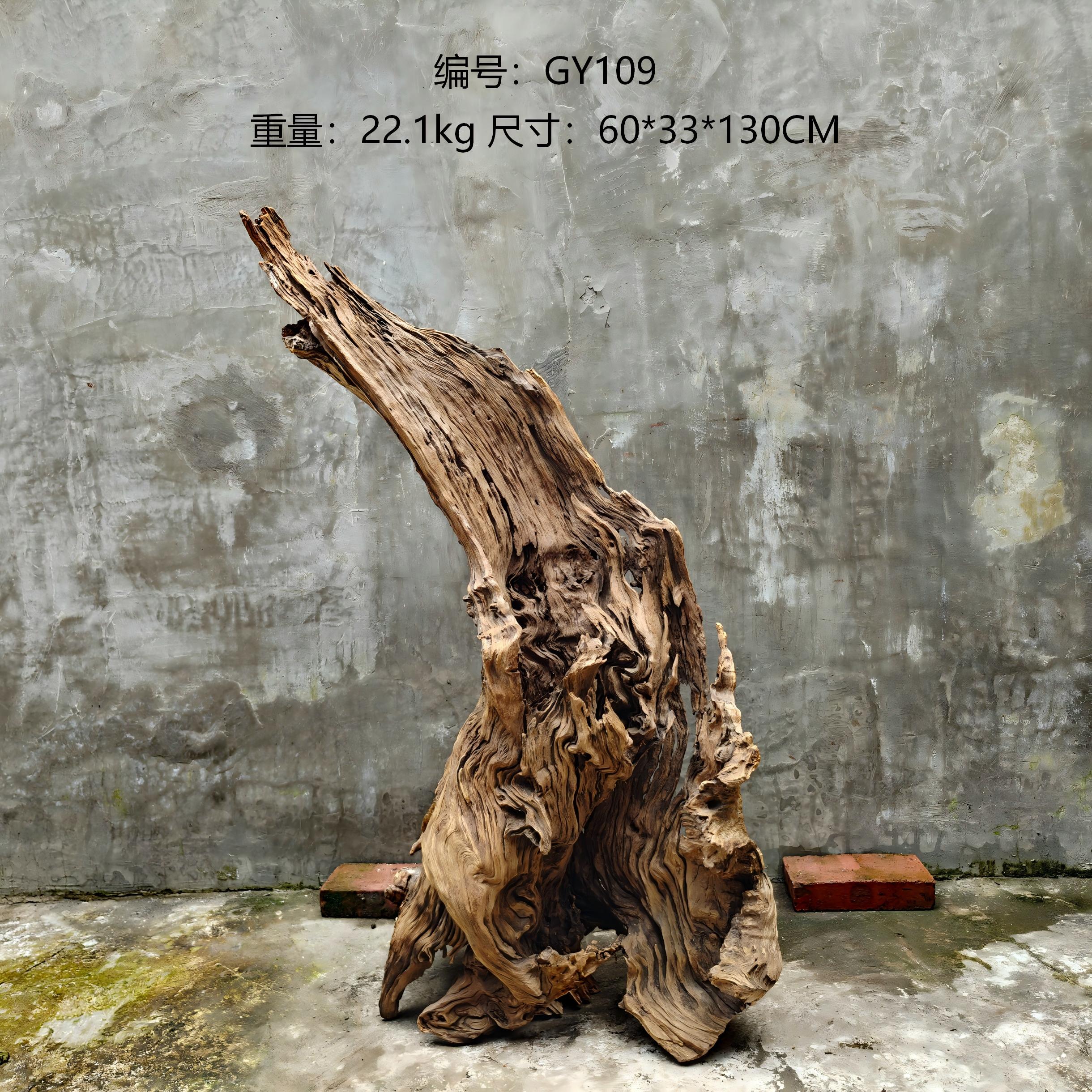 天然树根树桩枯木风化木根雕摆件