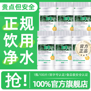 食品级饮用水净水片野外生存井水消毒粉漂白食用级专用官方旗舰店