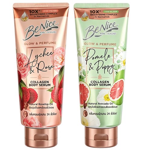 泰国 Benice玫瑰胶原身体乳Thai Rose Collagen Body Serum 300ml