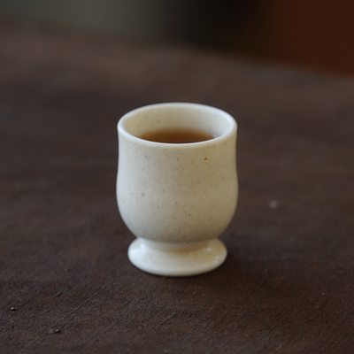 草木灰纯手工品茗杯园熙原矿釉