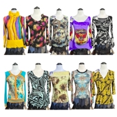 古着vintage43外贸美式 辣妹Y2K复古动物纹网纱上衣暗黑朋克长袖