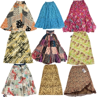 古着vintage68美拉德百褶半身裙辣妹亚比设计拼接蕾丝春秋款 半裙