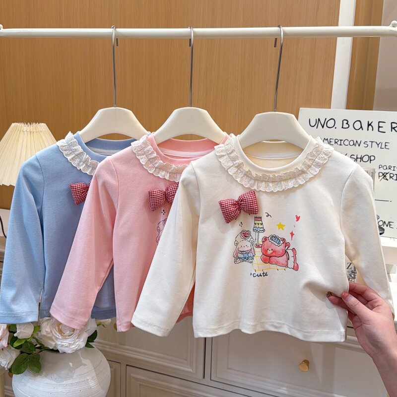 女童时尚卫衣儿童外穿长袖洋气打底春季新款女宝宝上衣T恤童装潮t