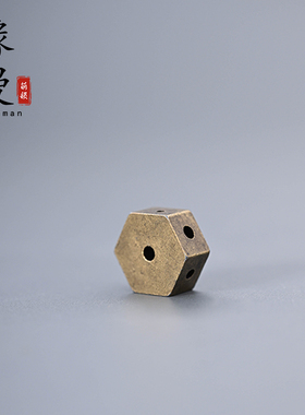 缘漫堂六方七孔线香合金单香插青铜色禅意香道配件多孔单香托室内