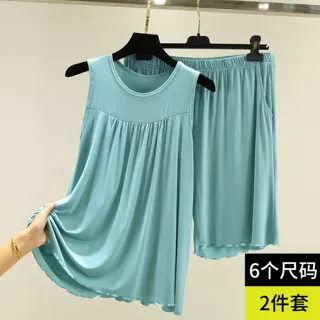 莫代尔宽松大码背心套装薄款背心短裤两件套可外穿休闲女士家居服,女装/女士精品,背心吊带,淘宝优惠券,粉丝福利购,淘宝优惠卷