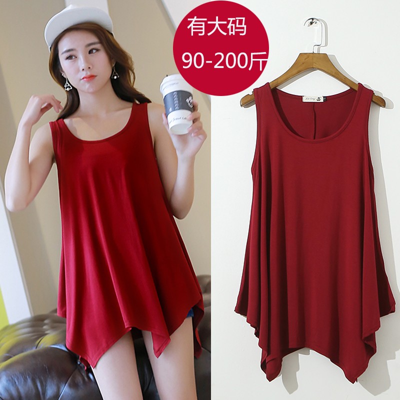 不规则打底裙大码宽松中长款睡裙