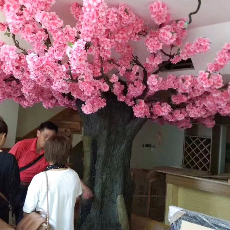 仿真桃花树假桃树大型植物 仿真樱花树仿真梅花树许愿树桃花装饰