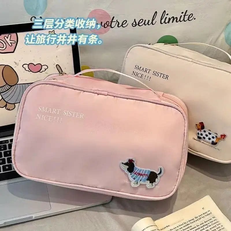 内衣收纳包旅行文胸收纳袋旅游内裤袜子行李箱三合一贴身衣物整理