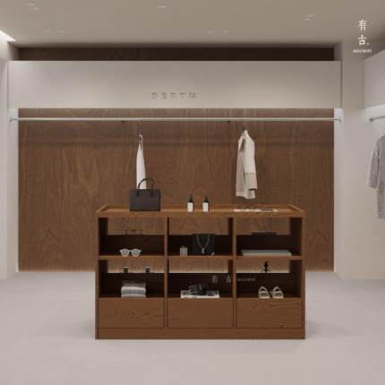 服装店中岛柜展示台女装店摆件饰品流水台陈列柜鞋包架收纳架格柜