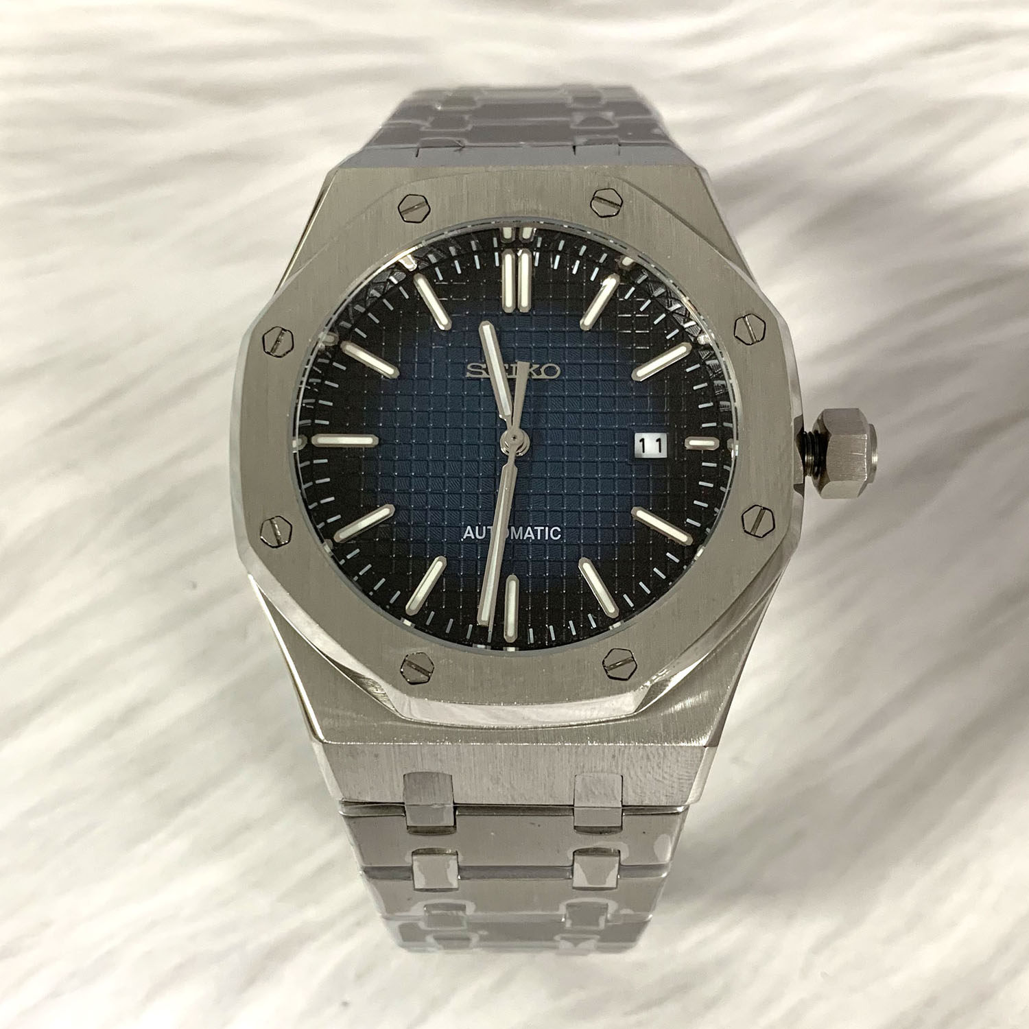 thumbnail for Fashion stainless steel automatic watch 41mm male 2813 movement waterproof business watch multi-color optional steel strap watch