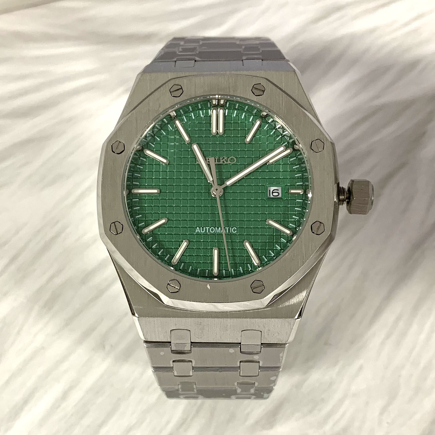 thumbnail for Fashion stainless steel automatic watch 41mm male 2813 movement waterproof business watch multi-color optional steel strap watch