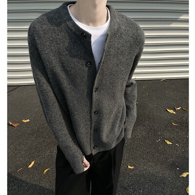 美式复古毛衣外套男款秋冬季