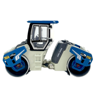 合金1:60工程车模型双钢轮压路机仿真铺路机平地机压路玩具车男孩