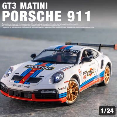 合金汽车模型1:24大号汽车911赛道版TurboS特制版跑车GT3车模摆件