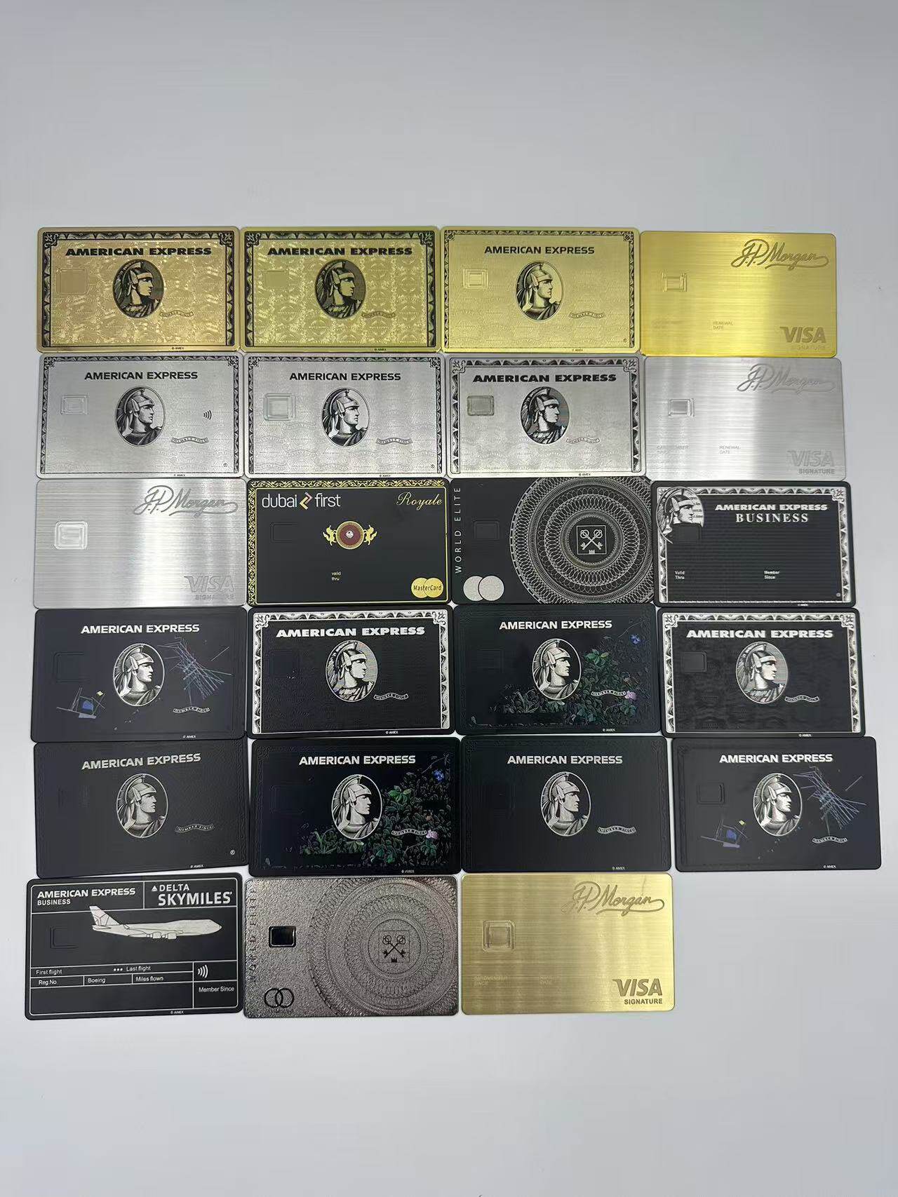 个性美国运通百夫长黑卡金属卡