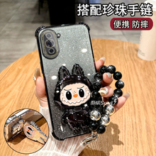 适用于华为NOVA10手机壳曲屏超薄防摔NCO-AL00时尚女款支架保护套Huawei气囊硅胶nova10新款带镜子Huawei挂绳