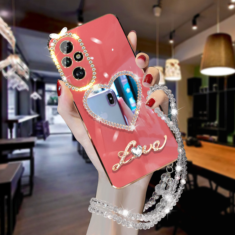 华为荣耀200手机壳200Pro全包镜头防摔保护套Honor100Pro/90/80/70Pro+高档创意女款软壳60SE带镜子50SE挂绳,3C数码配件,手机保护套/壳,淘宝优惠券,粉丝福利购,淘宝优惠卷