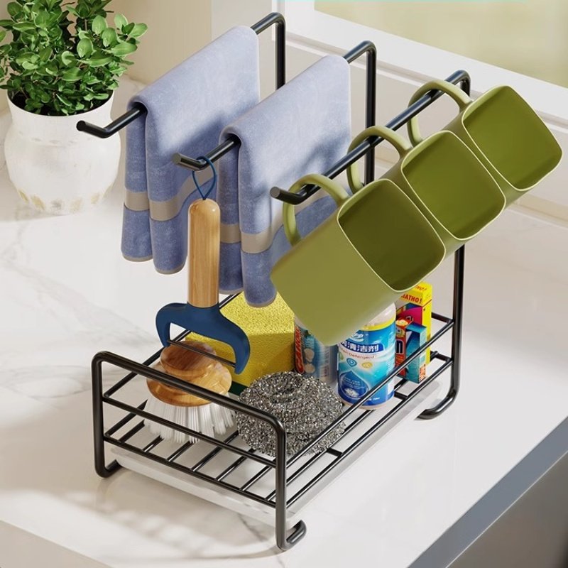 抹布挂架子厨房置物架用品大全毛巾洗碗布沥水架子水池海绵收纳篮,厨房/烹饪用具,厨房置物架/置物柜/角架,淘宝优惠券,粉丝福利购,淘宝优惠卷