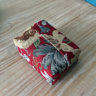 新款田园抽纸盒家用客厅桌面收纳提花布艺车载纸巾盒复古风高级感