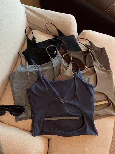 美背纯欲风露背吊带背心女夏外穿