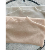 欧货温柔风软糯针织衫 慵懒内搭中领毛衣 女半高领高级感羊毛打底衫