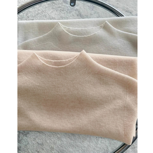 欧货温柔风软糯针织衫女半高领高级感羊毛打底衫慵懒内搭中领毛衣