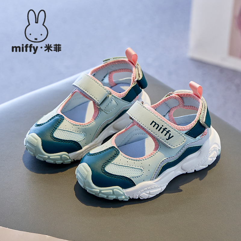 夏季包头休闲女童魔术贴凉鞋