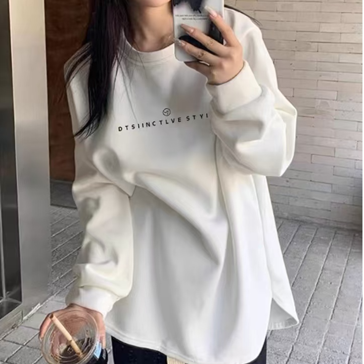 打底衫中长款遮屁股秋冬新款加绒加厚磨毛长袖T恤鲨鱼女上衣内搭