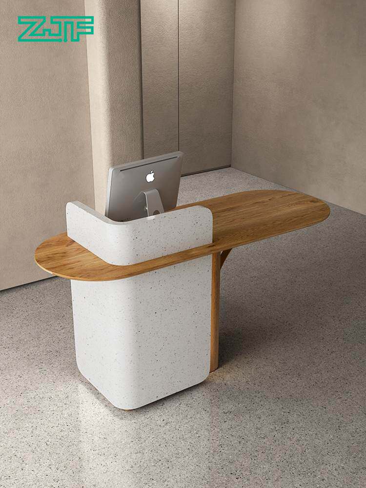 众匠坊店铺收银台小吧台柜迎宾台咨客台商用公司小型接待台前台桌