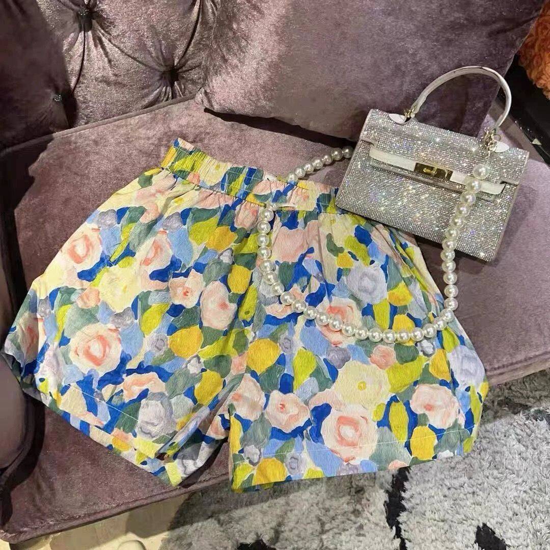 80-300斤多巴胺沙滩短裤女2024夏季新款高腰洋气宽松休闲家居裤女